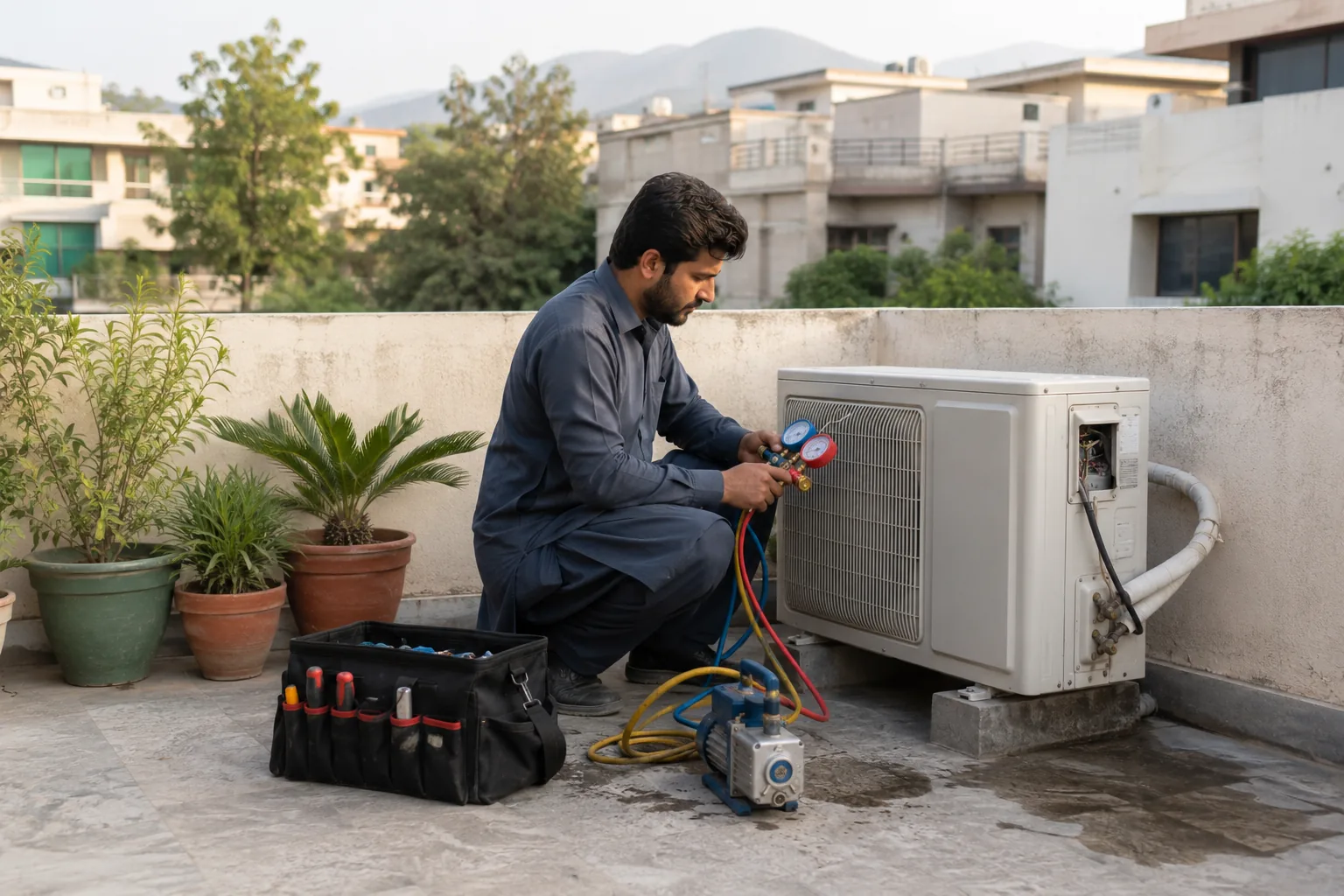 AC Technician context example